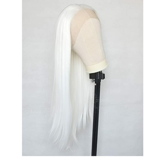 Sheer Beauté 22" Platinum White Lace Front Wigs